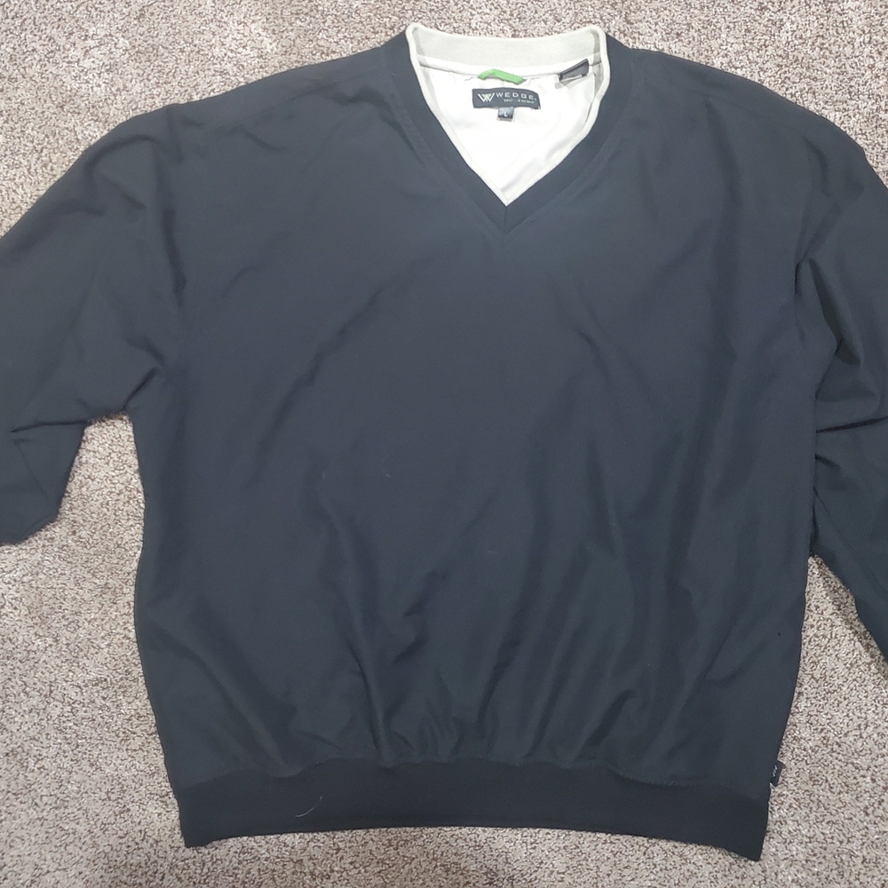 Men's Black V-Neck Sweater